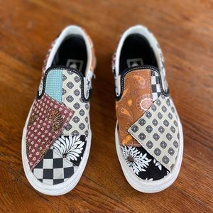 💥Cute patchwork vans!